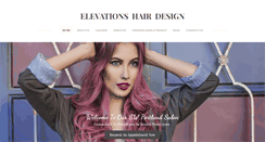 Desktop Screenshot of elevationshairdesign.com