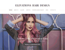 Tablet Screenshot of elevationshairdesign.com